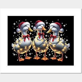 Christmas Ducks Posters and Art